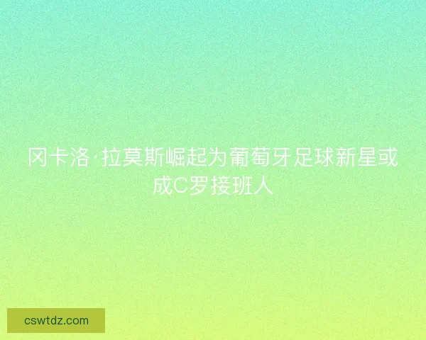 冈卡洛·拉莫斯崛起为葡萄牙足球新星或成C罗接班人